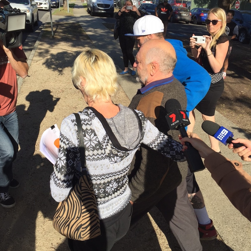 Bruce Akers outside court