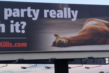 Dead horse billboard