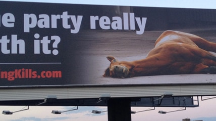 Dead horse billboard