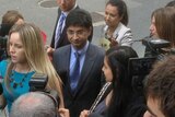 Media scrum at Lloyd Rayney's trial