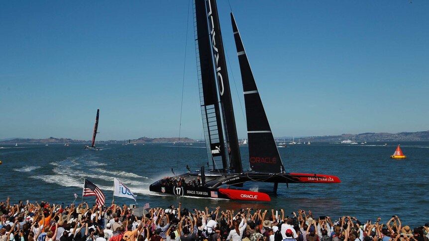 Team Oracle wins race 16 of the America's Cup