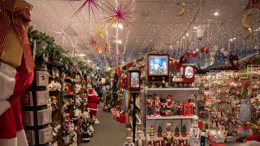 Toodyay's Christmas shop interior