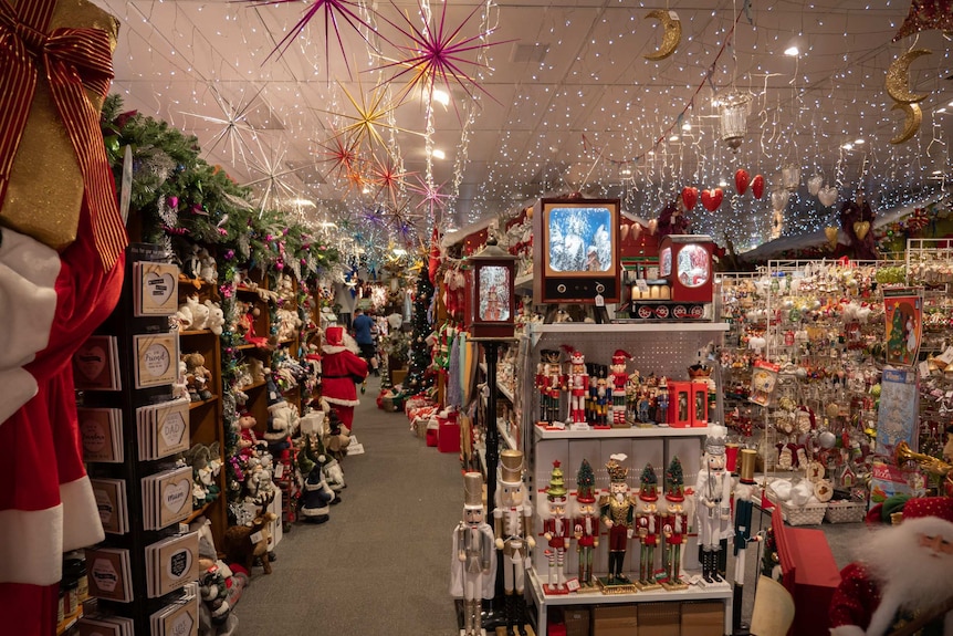 Toodyay's Christmas shop interior
