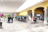 An artists impression of Flinders Street Station's entrance after a repairs and renovations are completed.