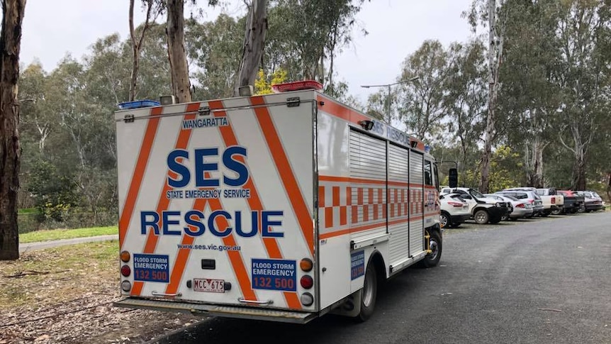 A SES Truck during the search for Nathan Day