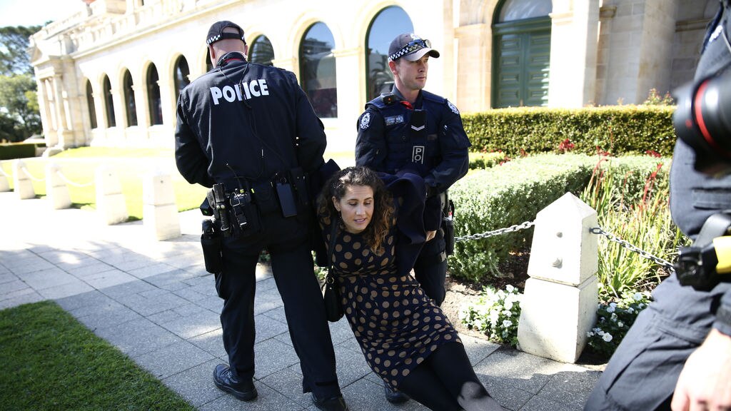 Extinction Rebellion Protesters Disrupt Wa Parliament Abc News