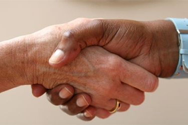 Handshake across cultures