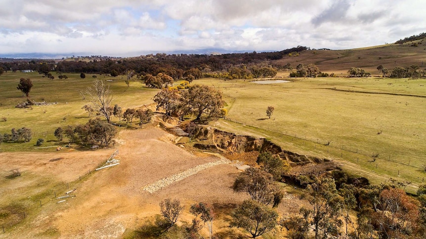 Bird's-eye view of the Kinlyside Nature Reserve in North Canberra