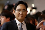 Samsung Electronics vice chairman Jay Y. Lee arrives at the National Assembly in Seoul.