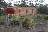 St Peter's church ruins on Bruny Island