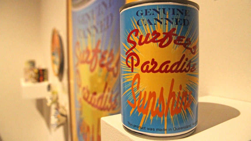 Canned Surfers Paradise sunshine from a Gold Coast souvenir exhibition