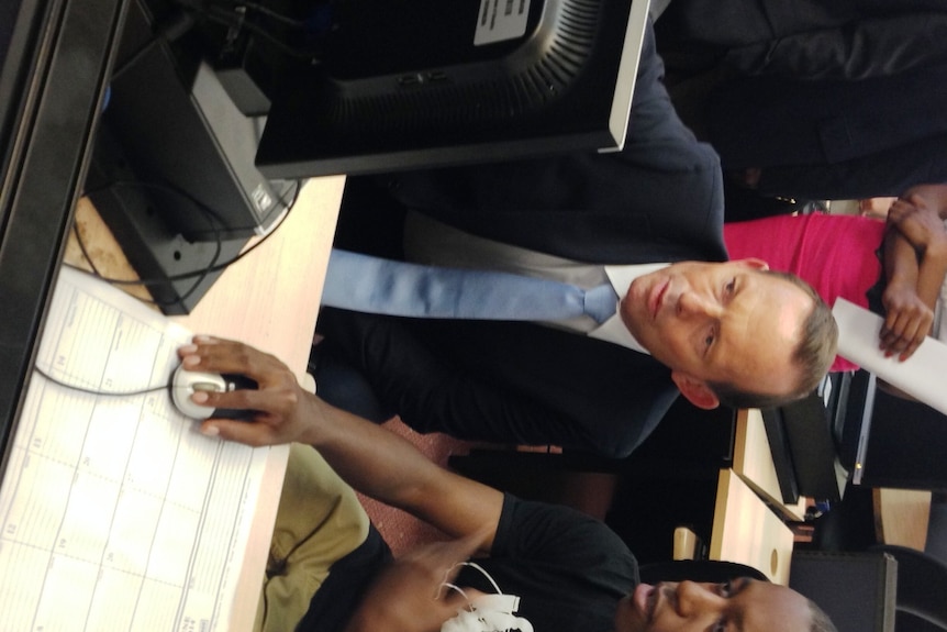 Tony Abbott tours industry school in Brooklyn