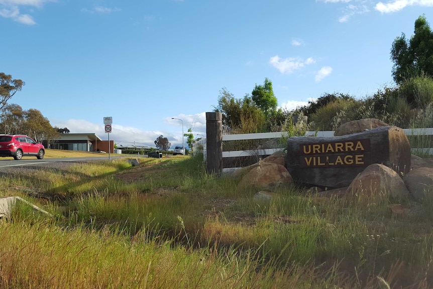 Sign at the entrance to Uriarra Village