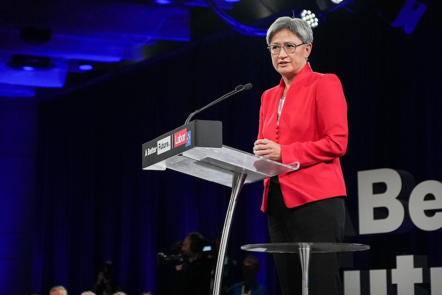 Penny Wong speaks at Labor's campaign launch