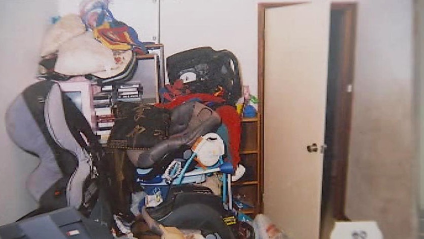 The court has released images of a house where the alleged neglect happened