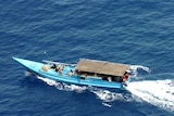 A boat carrying asylum seekers