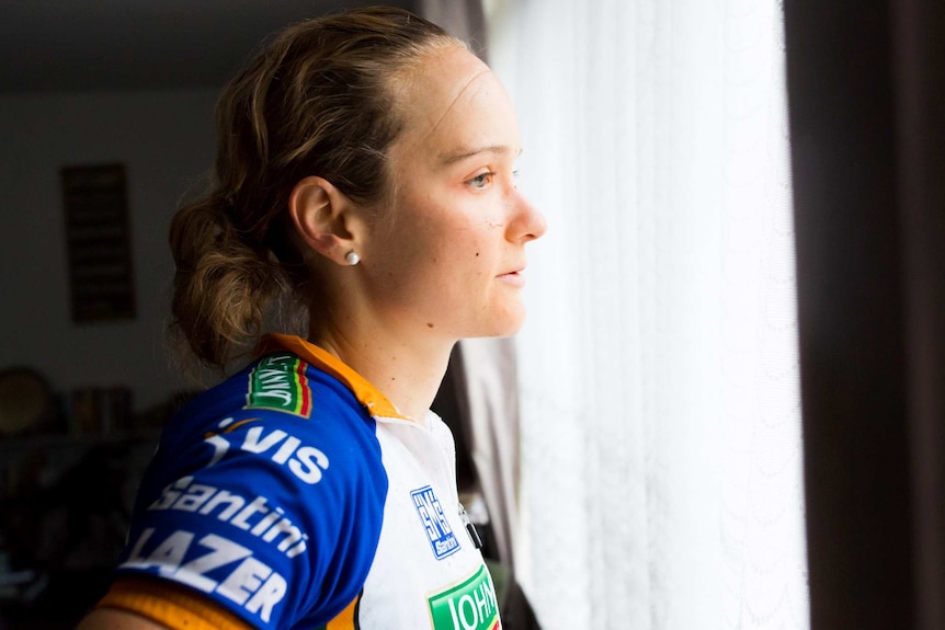 Paralympian Hannah Macdougall, in her home in Melbourne, March, 2017.