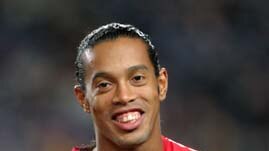 Ronaldinho before tsunami benefit match