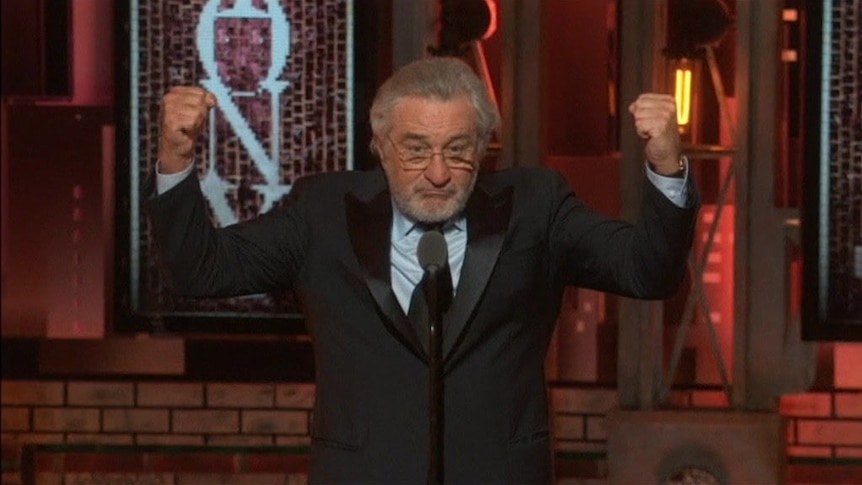 'F*** Trump': Robert De Niro wins a standing ovation at the Tony Awards