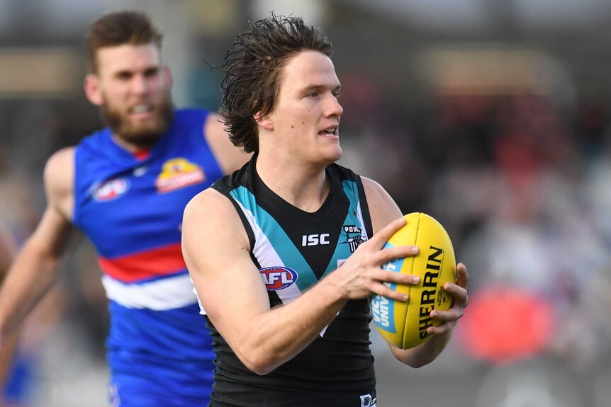 Jared Polec on the ball