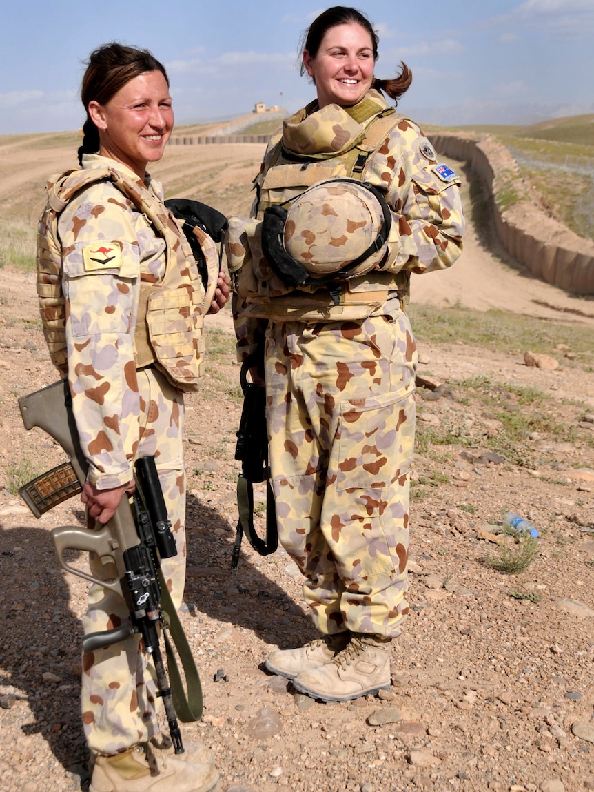 Corporals Ivona Bartush and Nicole Spohn.