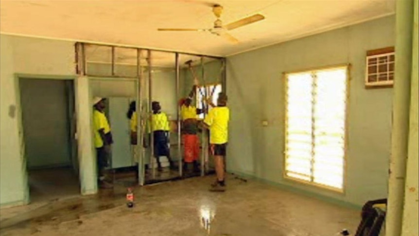 Most new Alice Springs town camp SIHIP houses need repair.