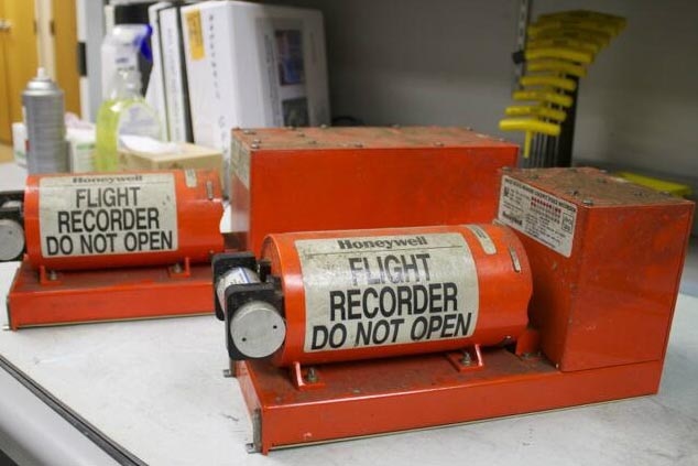 The black boxes from the Asiana plane.