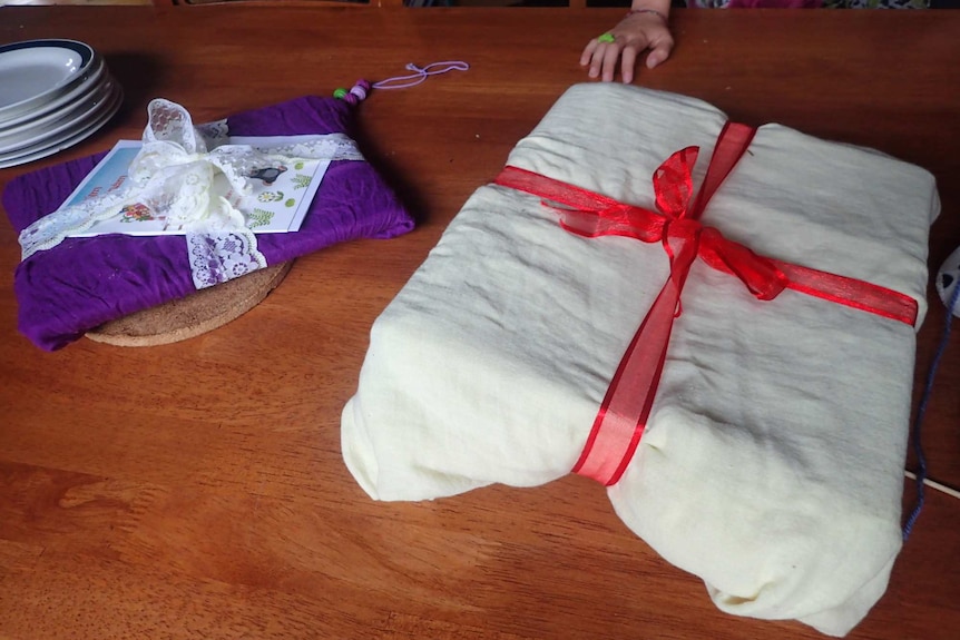 Presents wrapped in cloth