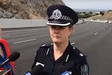 Chief Inspector Julie Thomas at expressway news conference