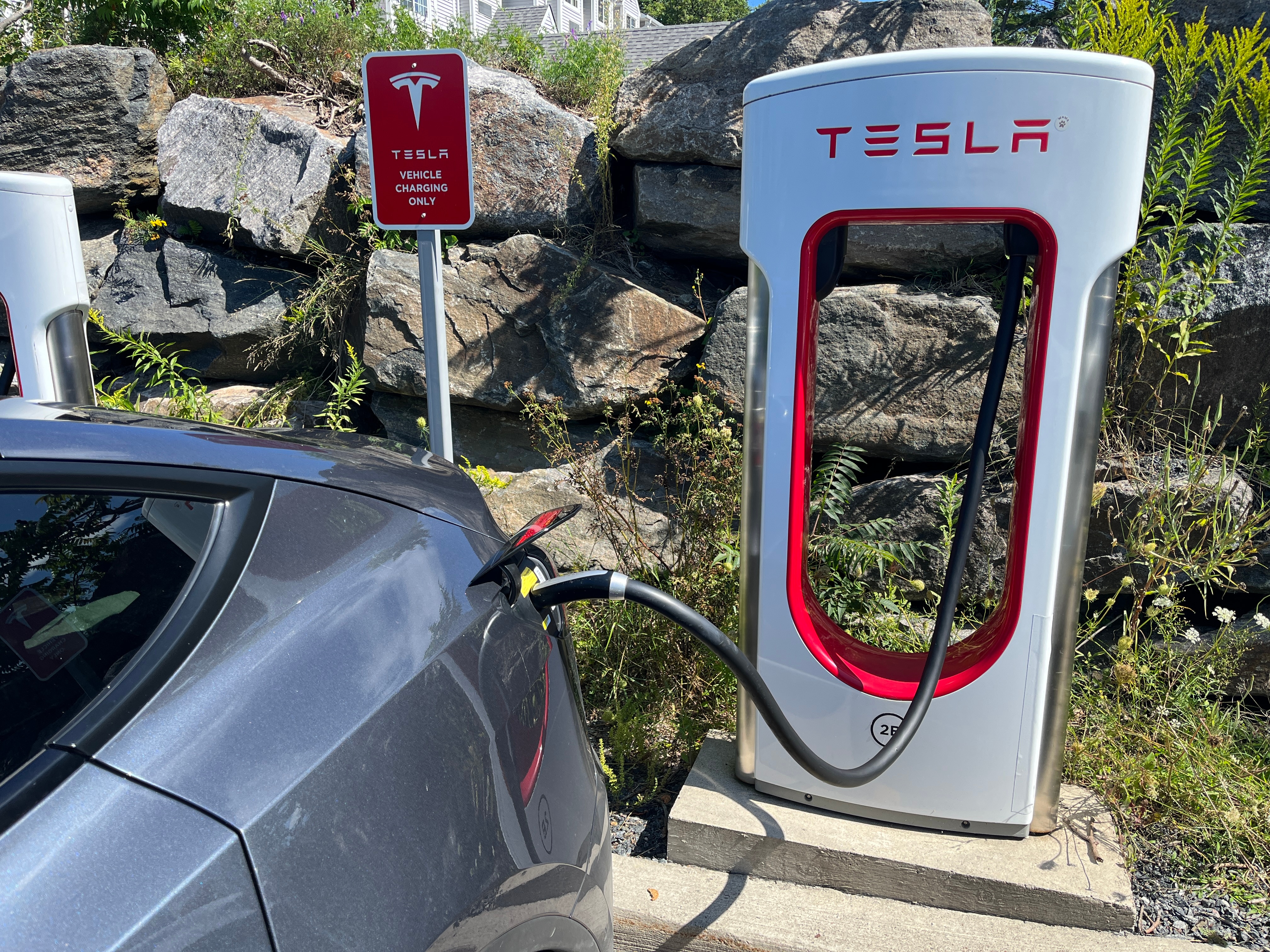 A Tesla charger