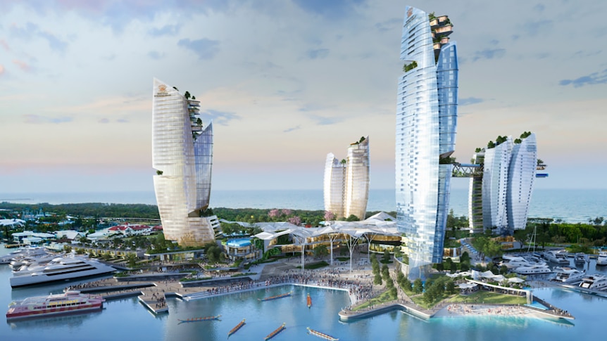 Artist's impression of Gold Coast mega casino resort