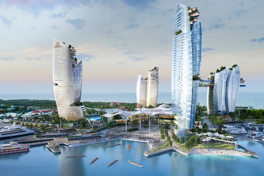 Artist's impression of Gold Coast mega casino resort