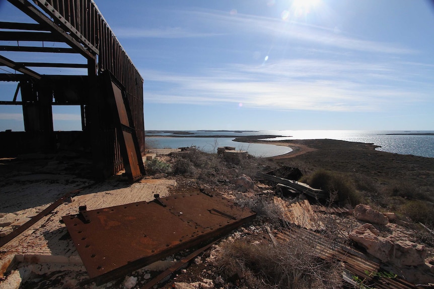 rusty building