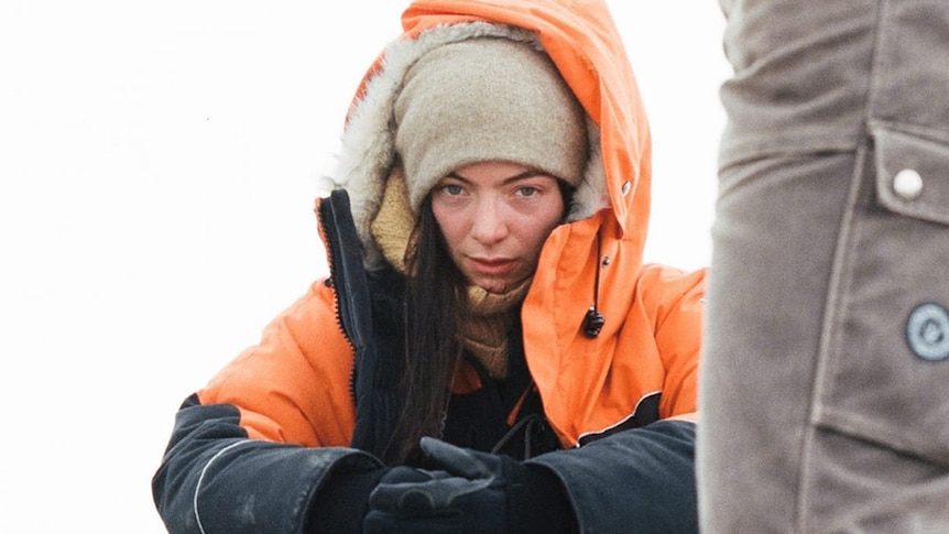 A shot of Lorde on her trip to Antarctica