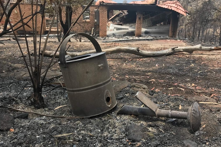 Destroyed house