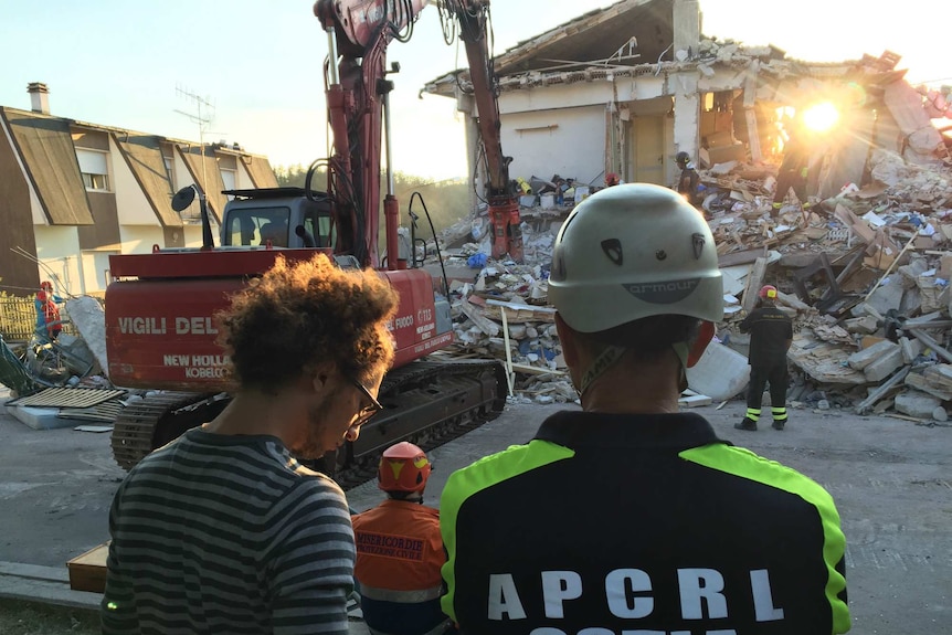 Residents survey damage after Italy earthquake
