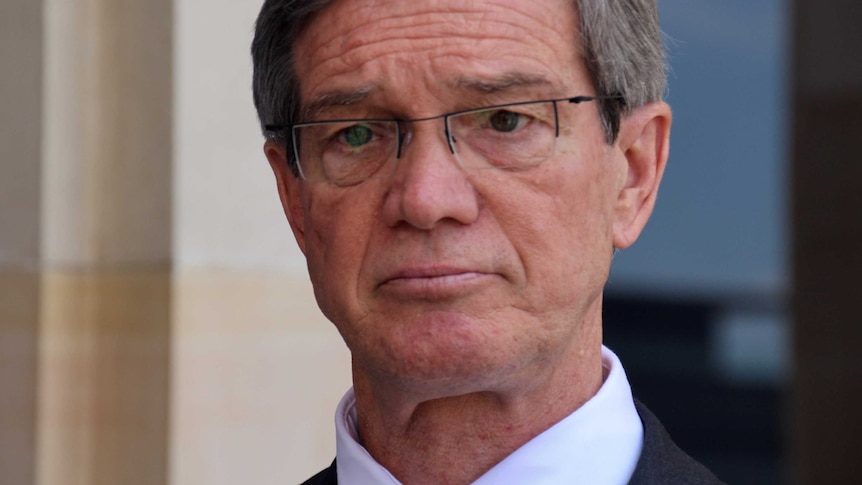 A tight head shot of WA Opposition Leader Mike Nahan.