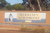 A picture of signage outside the Merredin Aerodrome.