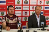 Manly's Jamie Lyon and Geoff Toovey