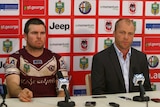 Manly's Jamie Lyon and Geoff Toovey