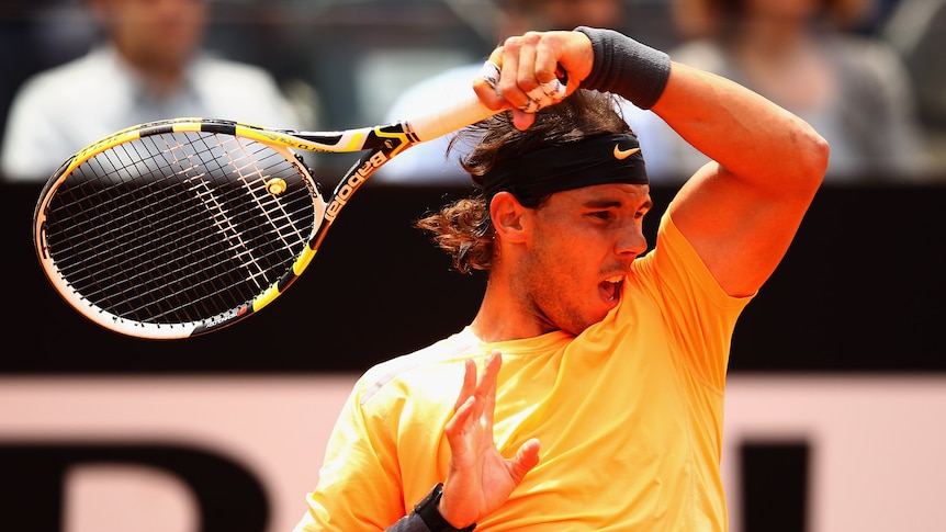 Rafa on the rampage ... the Spaniard collected his sixth Rome title in straight sets.