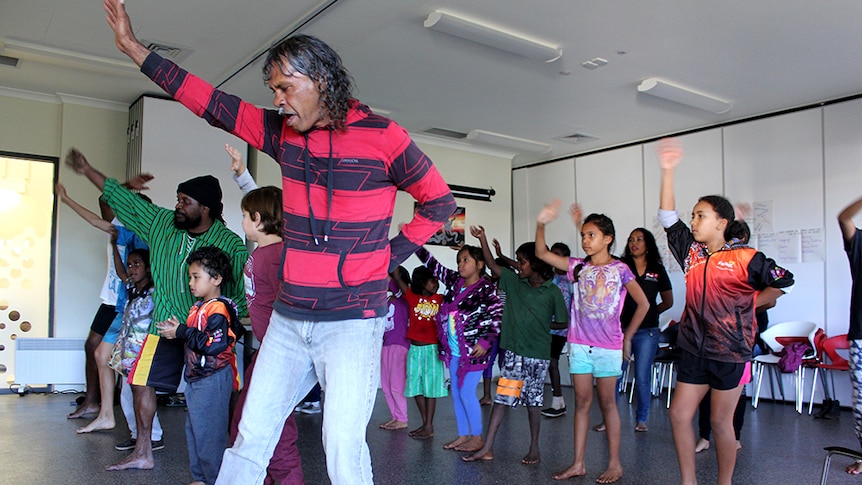 Sundowners rehearse for their NAIDOC celebration held this past weekend.