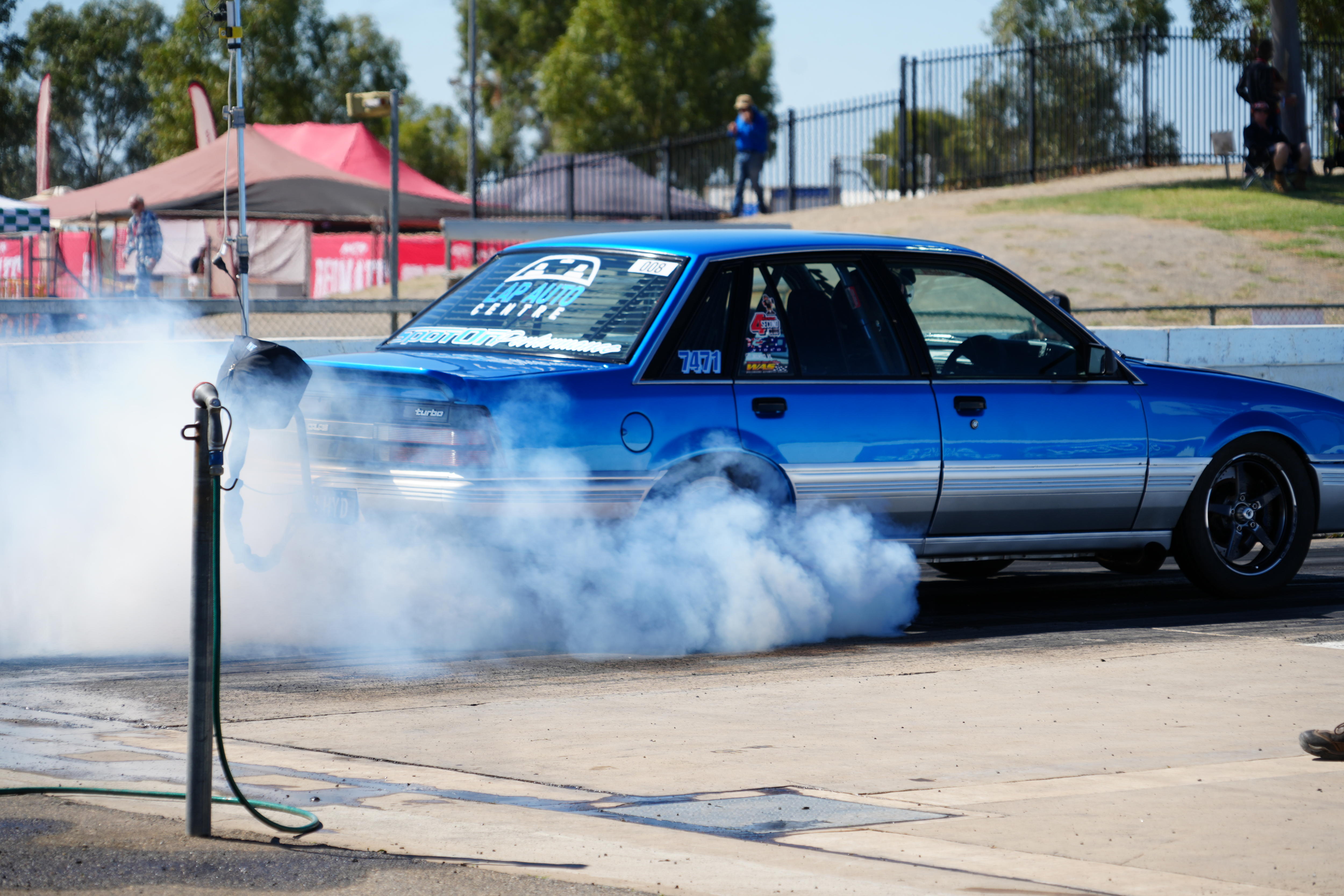 Burnouts and drag races on streets of Alice Springs at the Red CentreNATS