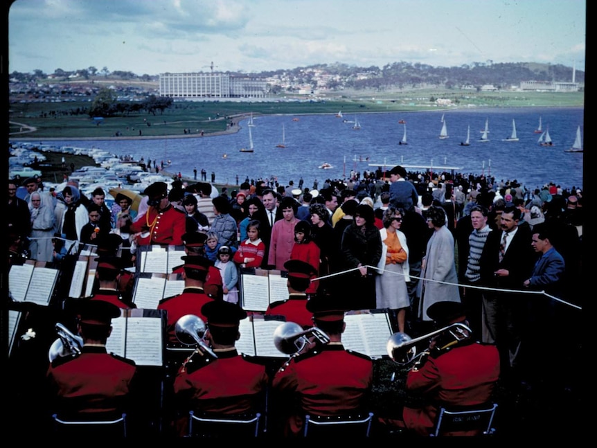 Inauguration of Lake, October 1964, Canberra. Richard Clough.