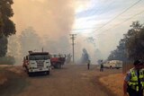 Eighteen fire trucks were sent to fight the Molesworth blaze.
