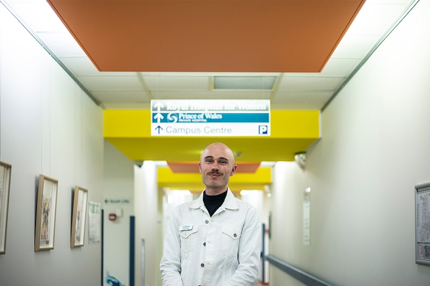 Colour photo of Timothy Talty, art program manager at Sydney Children's Hospital.