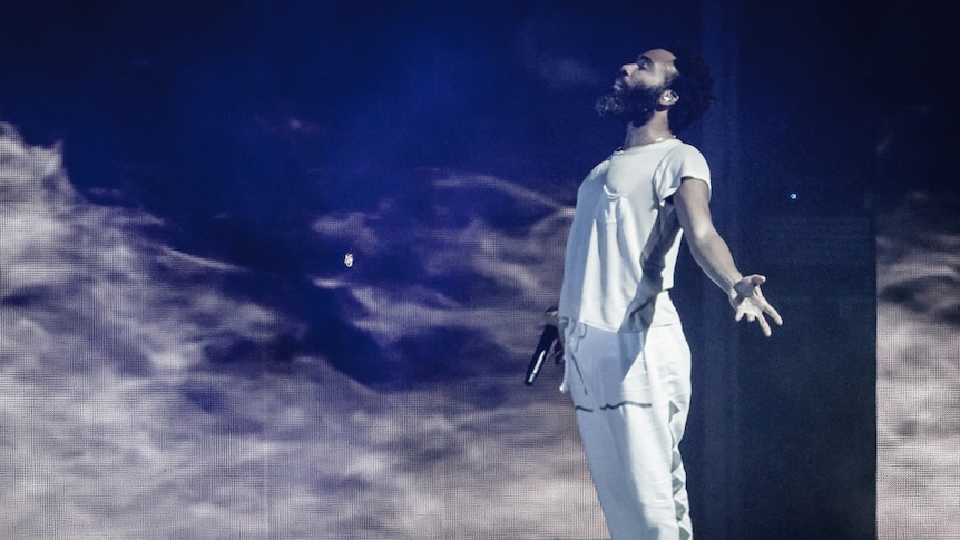 Childish Gambino performing at the Amphitheatre for Splendour In The Grass, 20 July 2019
