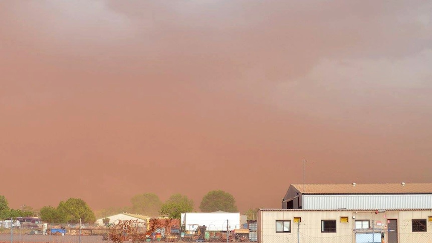 Dust storm in Katherine
