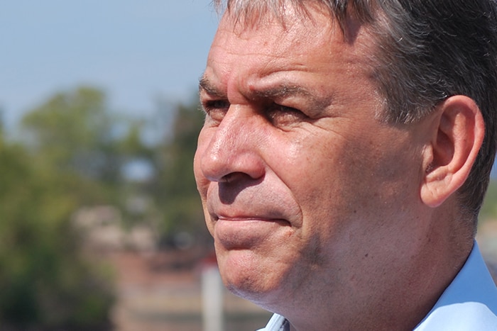 David Tollner looking steely eyed into the distance.