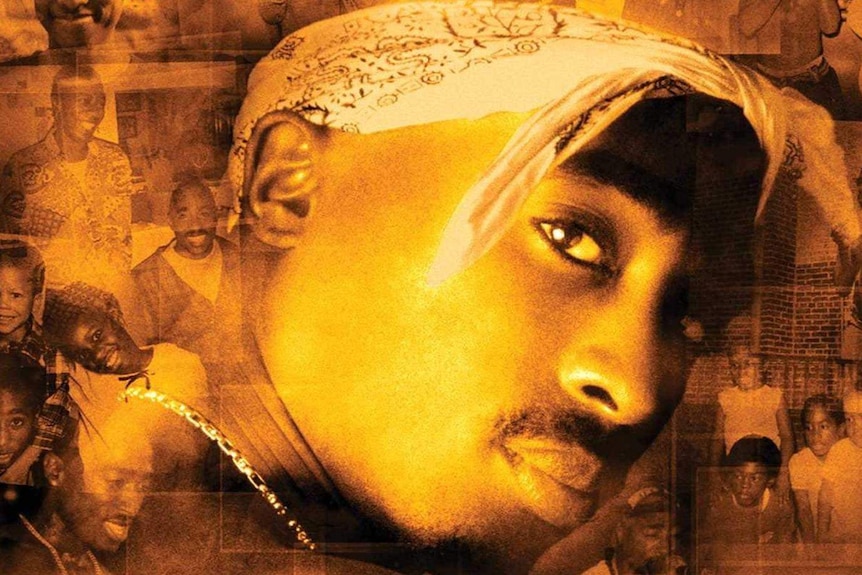 The artwork for the 2003 film Tupac:Resurrection